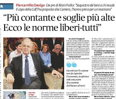 Le norme libera tutti - l'intervista a Piercamillo Davigo