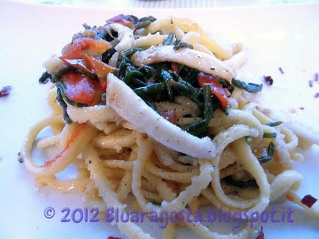 01-Taglierini con cannolicchi e salicornia