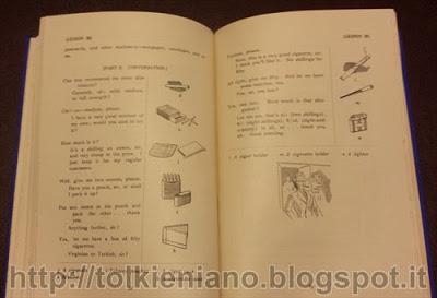Tolkien e il Linguaphone Conversational Course English, edizione in tela per l'Italia 1933