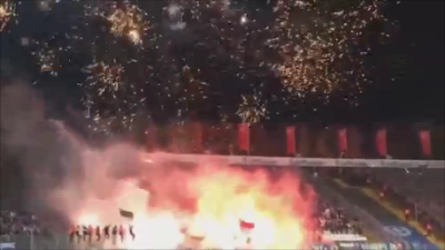 (VIDEO)Hamburger SV fans pyros away vs Darmstadt 98 - 07.11.2015