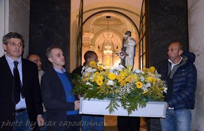 la sacra reliquia di san Giovanni Paolo II è arrivata a Positano