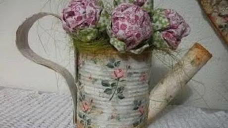 Video - Come fare una teiera decorativa shabby con un barattolo