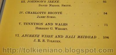 Ancrene Wisse and Hali Meiðhad di Tolkien pubblicato in Essays and Studies, 1929