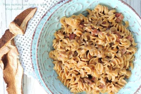 pasta risottata funghi e speck col bimby