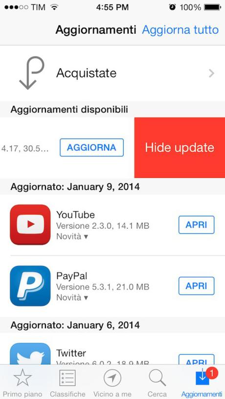 Cydia (iOS 9.x.x) – ASUpdateHider eliminiamo gli aggiornamenti dall’ AppStore si aggiorna con supporto a iOS 9.x.x [Aggiornato Vers. 1.4]
