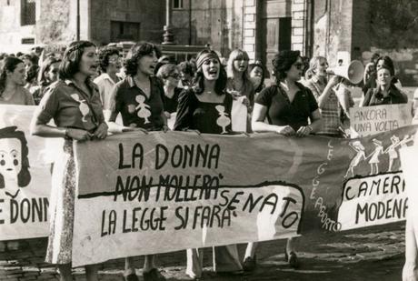 Manifestazione nazionale per la legge sull'aborto, Roma, 10 giugno 1977
