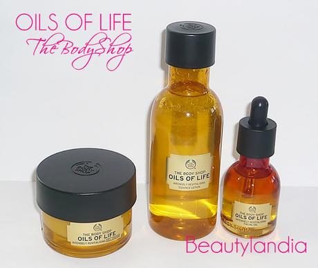 THE BODY SHOP -Oils of life recensione Crema gel, Lozione essenza, Olio viso extra rivitalizzante -
