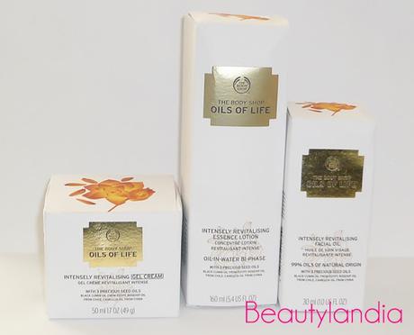 THE BODY SHOP -Oils of life recensione Crema gel, Lozione essenza, Olio viso extra rivitalizzante -