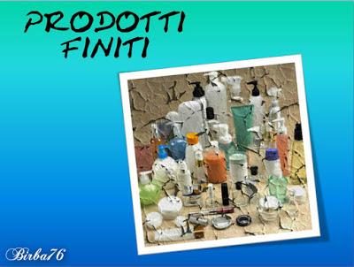 PRODOTTI TERMINATI # 16 OTTOBRE 2015