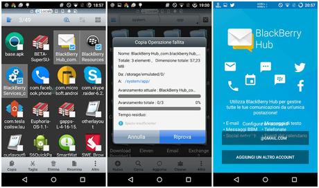 Come attivare il Blackberry HUB su smartphone Android