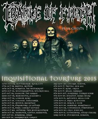 LIVE REPORT: Cradle Of Filth @New Age Club - 4 Novembre 2015