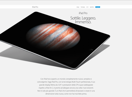 iPad Pro 12.9 pollici – Sarà disponibile anche in Italia dall’ 11 Novembre [Aggiornato x1, disponibile su Apple Store + Infografica prezzi e accessori]