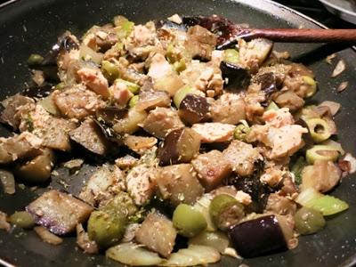 Caponata con salmone