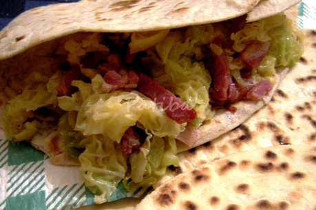 piadina pancetta verza