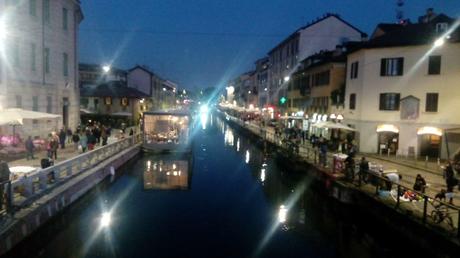 Tramonto sui Navigli a Milano