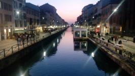 Tramonto sui Navigli a Milano