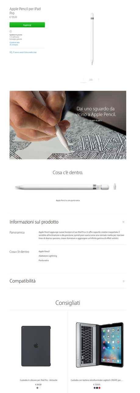 Apple conferma, iPad Pro da 12.9 pollici disponibile in 40 paesi dall’ 11 Novembre, Italia compresa [Aggiornato x1, finalmente è arrivato su Apple Store, Infografica prezzi e accessori]