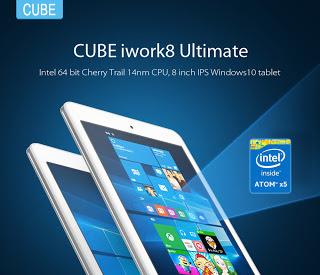 Offerta Cube iwork 8: Tablet con doppio OS: Windows 10 e Android a soli 72 euro!