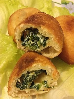 Panzerotti spinaci e ricotta