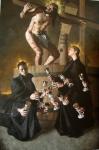 Torculus Christi. Torchio mistico con san Gabriele dell'Addolorata e santa Gemma Galgani 2013 olio su tela, 270 x 180