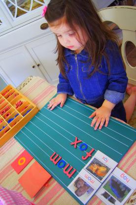 scrittura montessori diy