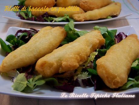 Filetti di baccalà in pastella