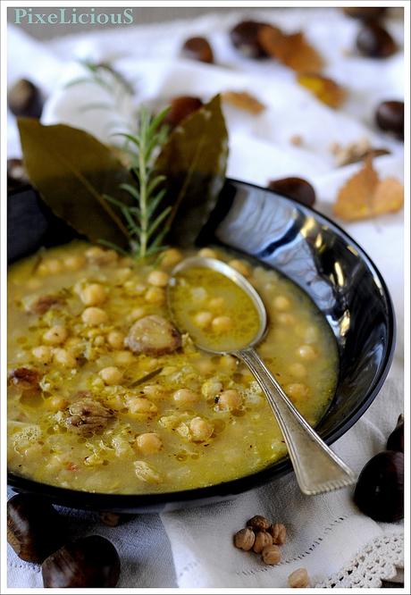 Zuppa di Ceci e Castagne