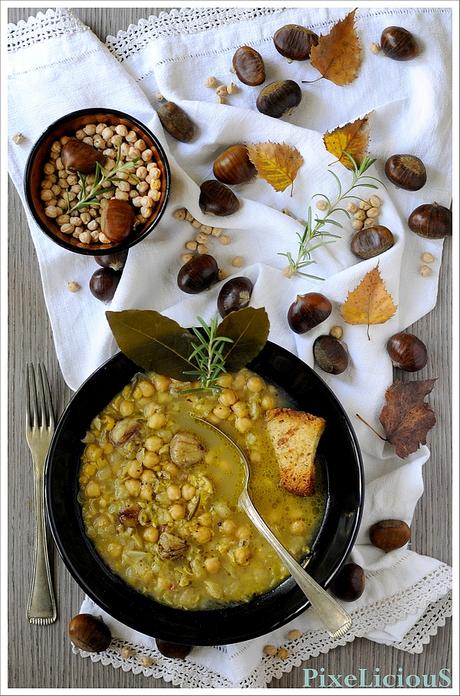 Zuppa di Ceci e Castagne