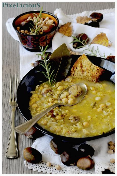 Zuppa di Ceci e Castagne