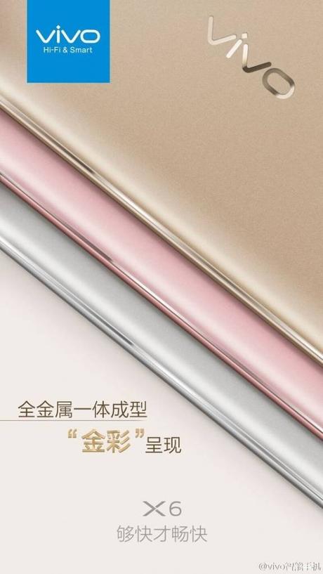 Vivo X6-color