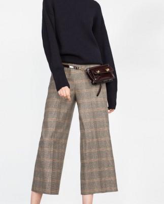 culotte pants ai 2015 zara quadri mamme a spillo