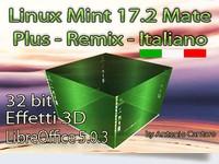 Linux Mint 17.2 Mate italiano Plus remix 3D ISO 32bit