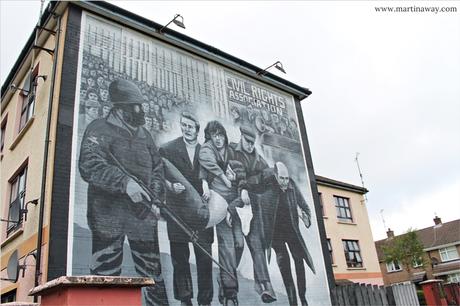 Derry e il quartiere di Bogside.