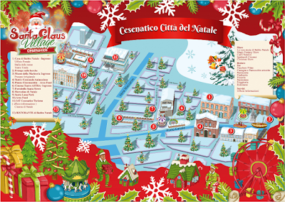 Mappa Santa Claus Village di Cesenatico