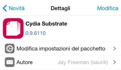 Cydia (iOS 9.x.x) – Saurik riaggiorna il Cydia Substrate [Aggiornato Vers. 0.9.6110]