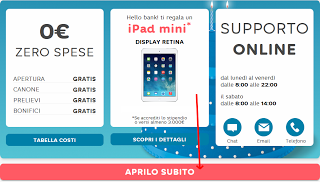 Hello Bank! regala iPad Mini Retina 16GB