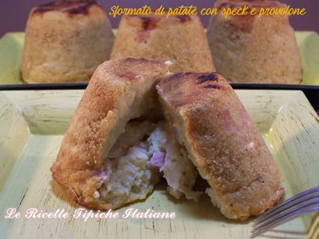 Sformato di patate con speck e provolone