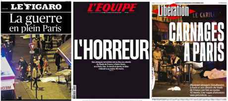 Attacco a Parigi: le prime pagine dei quotidiani francesi