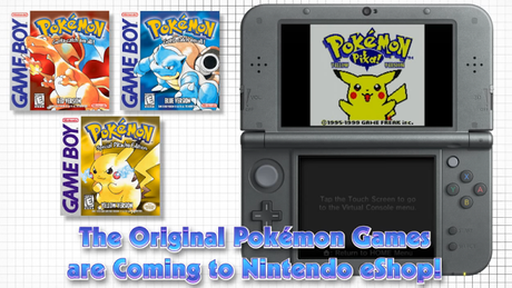 Pokémon Rosso, Blu e Giallo ritornano per Nintendo 3DS!