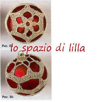 Palline di Natale crochet con schemi /  Christmas baubles Crochet diagrams