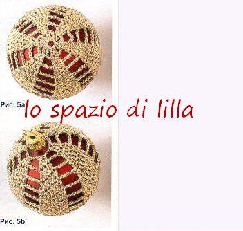 Palline di Natale crochet con schemi /  Christmas baubles Crochet diagrams