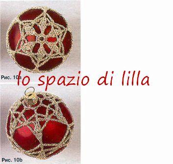 Palline di Natale crochet con schemi /  Christmas baubles Crochet diagrams