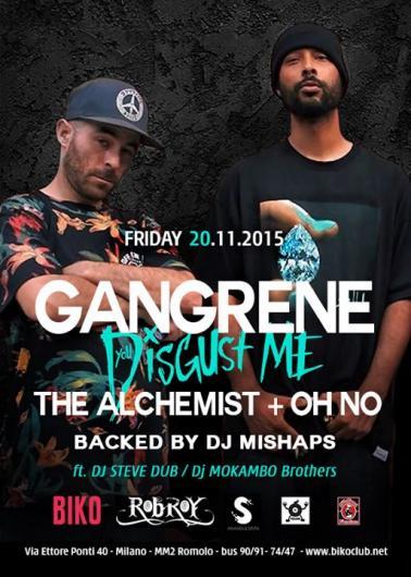 Gangrene: il duo hip hop underground californiano suona a Milano venerdi' 20 novembre