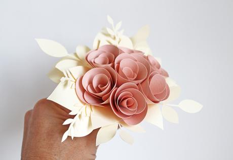 Paper flowers bouquet for The Friday Project