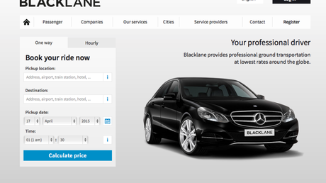 Il sito di Blacklane 