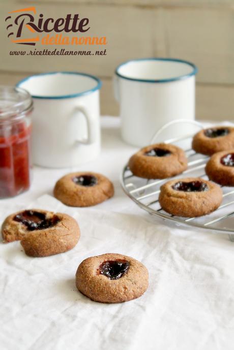 Cookies alla marmellata senza glutine 2