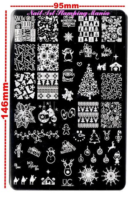 UberChic Beauty Christmas-01  Nail Stamping Plate Review