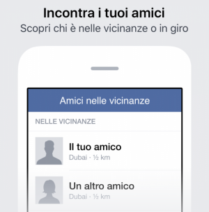 amici nelle vicinanze facebook