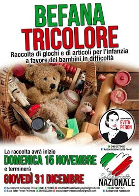 PAVIA. La Befana Tricolore per i bambini meno fortunati.