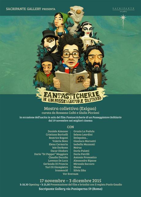 27 artisti e 40 opere per il film “Fantasticherie di un Passeggiatore Solitario”, in mostra a Roma dal 17 novembre
